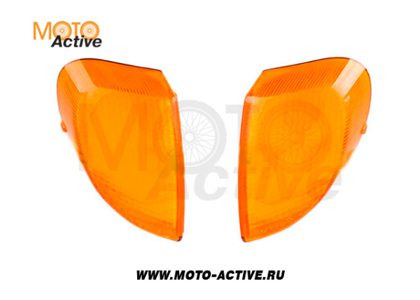 Стекло поворотов зад (пара) Yamaha JOG SA01"KOMATCU"