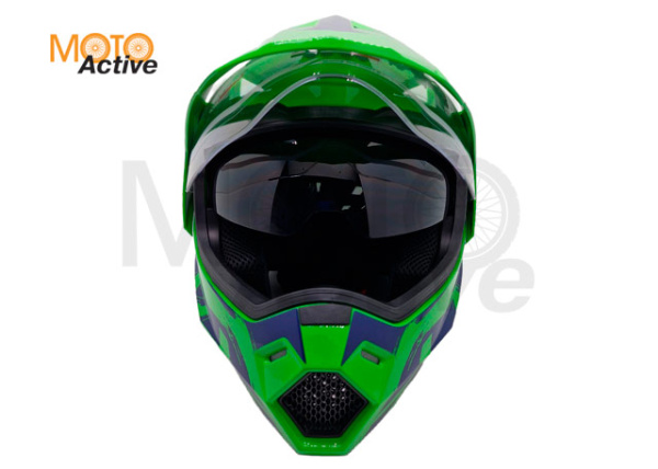 Шлем детский AiM JK802Y Green/Blue