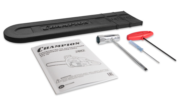 Бензиновая цепная пила CHAMPION 372-18"