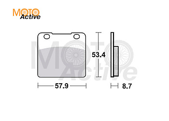 Тормозные колодки TRW MCB542 Suzuki GSX-R 750,VS 1400 Intruder