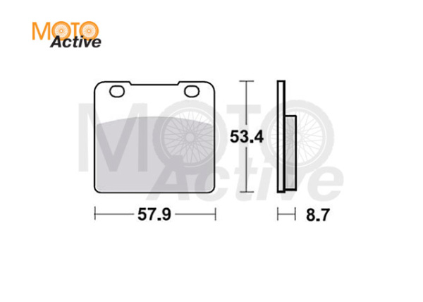 Тормозные колодки TRW MCB542 Suzuki GSX-R 750,VS 1400 Intruder