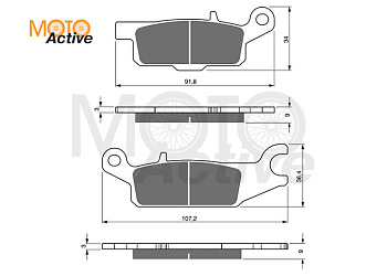 Тормозные колодки GOLD FREN K5 255