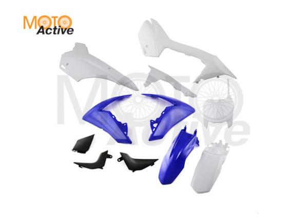 Комплект пластика для питбайка (тип BSE PH10) белый/синий