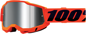 Очки 100% Accuri 2 Goggle Neon Orange / Mirror Silver Lens