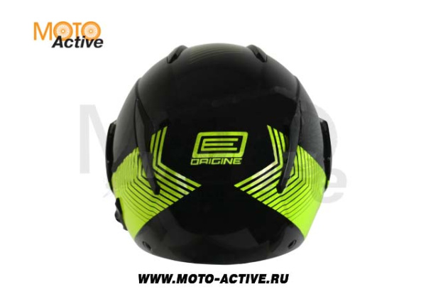 Шлем (модуляр) Origine Riviera Line, черный/желтый глянцевый