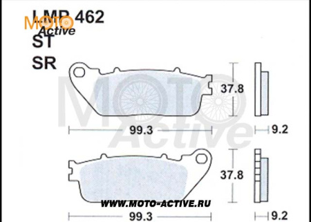 Тормозные колодки AP Racing LMP462 SR (FDB2253 / FA488) honda VFR1200