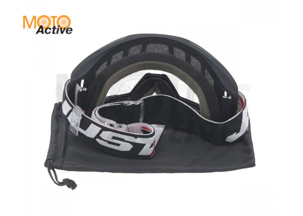 Очки для мотокросса JUST1 VITRO черные, зеркальные