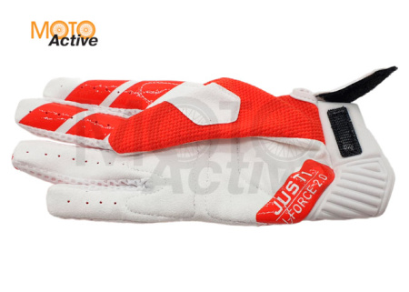 Перчатки JUST1 J-FORCE 2.0, красный/белый
