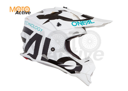 Шлем кроссовый O'NEAL 2Series Slick, белый/черный