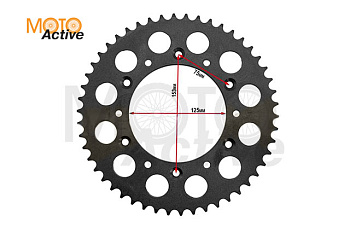 Звезда ведомая 520-50, ZR, CR-Z300, Aqua, Dyna, Legend, Holeshot, Crosstrec, Sport 003pro, 4 клап
