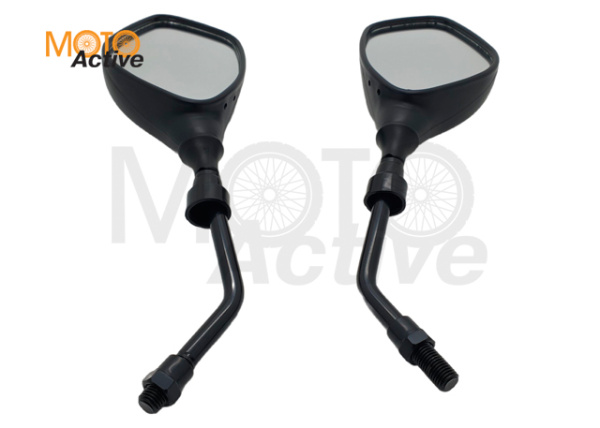 Зеркала мото (пара) SMP-031 прав.резьба М10 черные