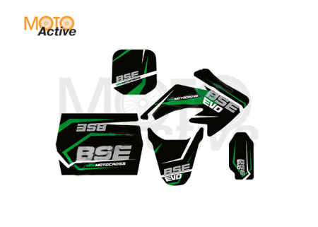 Наклейки EVO набор (зеленые)