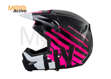 Шлем (кроссовый) FLY RACING KINETIC THRIVE, розовый/черный/белый (2021)