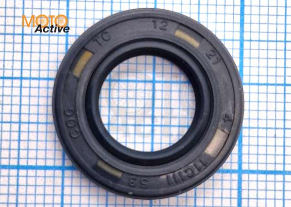 Сальник 12x21x4  вала выжима сцепления YX125 питбайк, Alpha