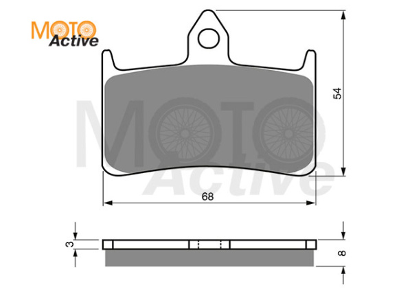 Тормозные колодки GOLD FREN Sintered S3 069