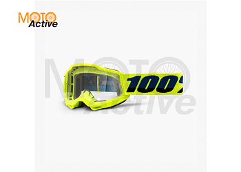 Очки подростковые 100% Accuri 2 Youth Goggle Fluo Yellow / Clear Lens