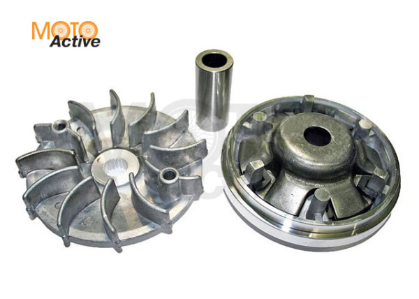 Вариатор 152QMI 157QMJ 125/150сс в сборе (ролики, наружный шкив, палец) TMMP