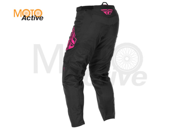 Брюки для мотокросса FLY RACING F-16 2021 черные/розовые