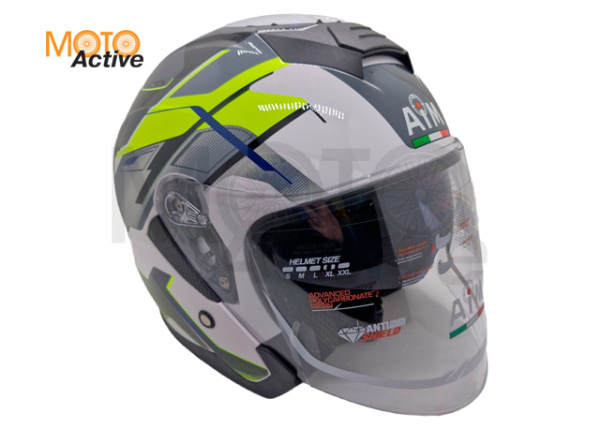 Шлем AiM JK526 Yellow/Grey/White