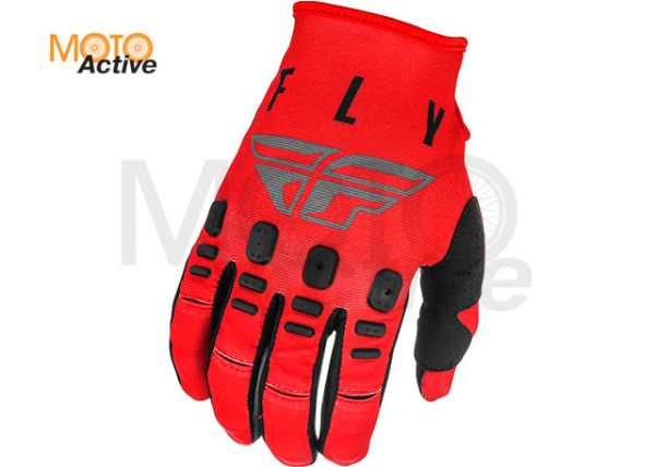 Перчатки FLY RACING KINETIC K121 2021 красные/серые/черные