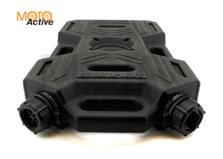 Канистра экспедиционная PRO 10 литров две горловины и заправочный носик (черная)