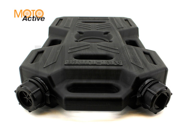 Канистра экспедиционная PRO 10 литров две горловины и заправочный носик (черная)