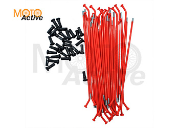 Спицы KAYO 17" компл 32 шт. (187/191 мм) красные