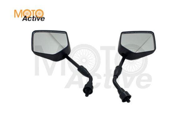 Зеркала мото (пара) SMP-044 прав.резьба М8 черные