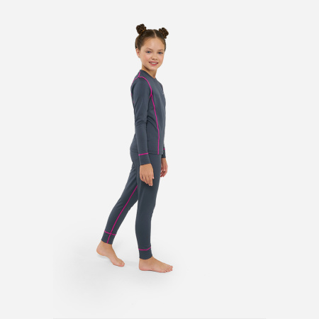 Термобелье для девочек FINNTRAIL Dino 6101 DarkGreyPink