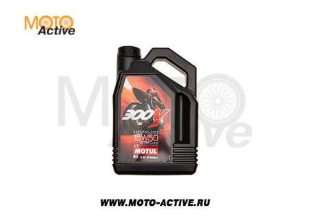 Моторное масло MOTUL 300V 4T FL Road Racing SAE 15W-50 - 4л