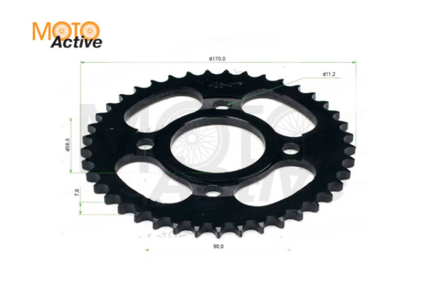 Венец, звезда ведомая (428H-41) CG/CB Forester 4х90х58х10
