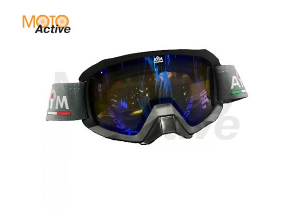 Очки снегоходные с двойной линзой AiM (PRO) 186-100 Black Matt