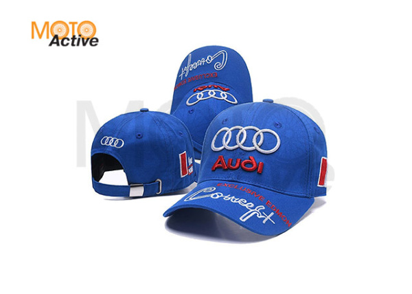 Бейсболка "AUDI" (синяя, 100% хлопок)