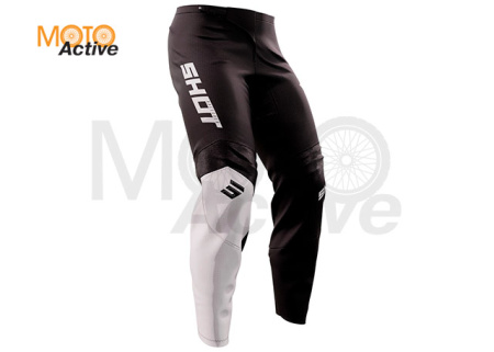 Брюки для мотокросса SHOT DRAW SQUAD (черный/белый)