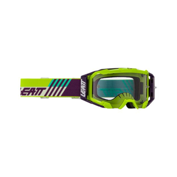 Маска кросс Leatt Velocity 5.5 Cryztal Lime Purple 75 VLT 2025
