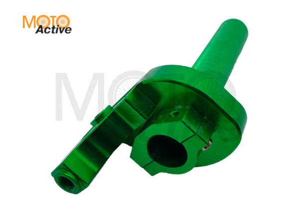 Ручка газа в сборе алюминиевая CNC зеленая
