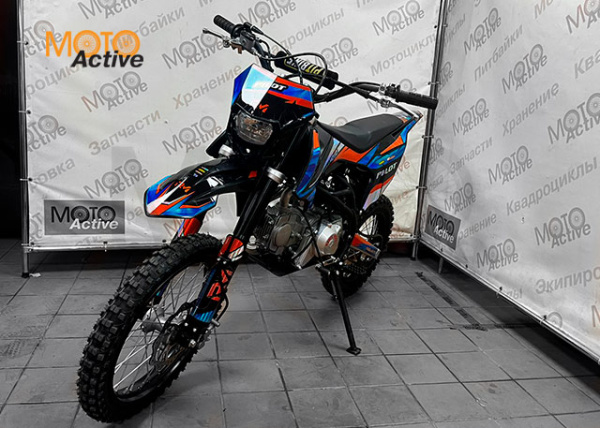 Питбайк Regulmoto PILOT EМ 1714 (механическая КПП) черный-оранжевый