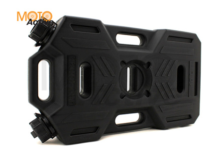 Канистра экспедиционная PRO 10 литров две горловины и заправочный носик (черная)