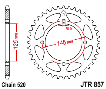 Звезда ведомая JTR857.45