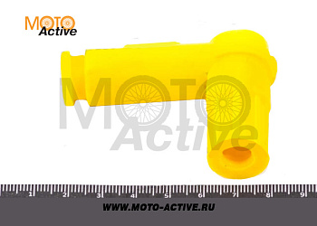 Свечной колпачок для питбайка, силикон - желтый