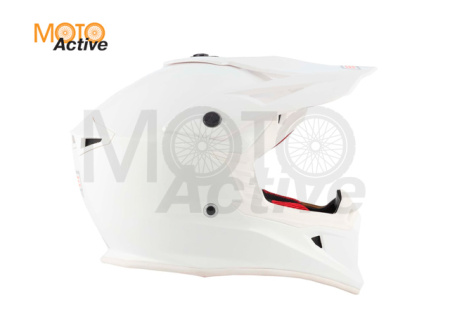 Шлем (кроссовый) Origine HERO Solid, белый глянцевый