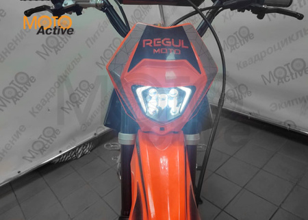 Питбайк Regulmoto SEVEN PRO 17/14 (серый-оранжевый)