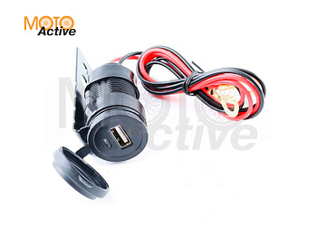 Розетка USB порт с планкой крепления SM-PARTS