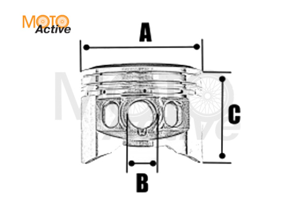 Поршень в сборе ZS174MN-3 (CBS300) (74*16*43)