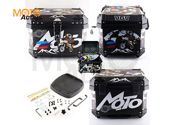 Кофр пластмассовый 46л.(42*34,5*32см) "BEEZMOTO" mod7