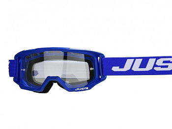 Очки для мотокросса JUST1 VITRO синие/белые, зеркальные