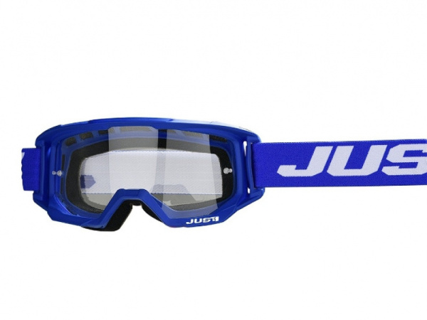 Очки для мотокросса JUST1 VITRO синие/белые, зеркальные