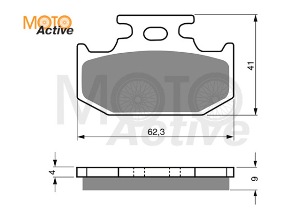Тормозные колодки GOLD FREN K5 001