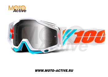 Очки 100% Racecraft Calculus Ice Mirror Silver Lens