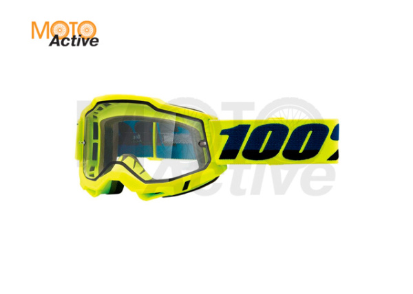 Очки 100% Accuri 2 Enduro Goggle Fluo Yellow / Clear Dual Lens